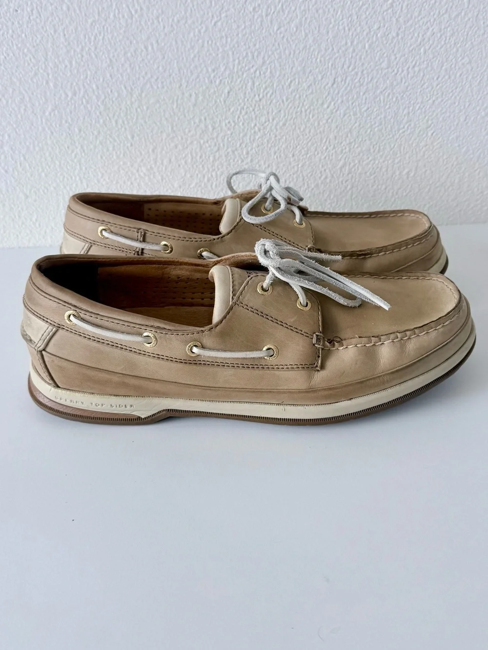 Sperry Top-Sider Gold Cup Authentic Original Boat Shoes Men's 11.5 M-Tan Leather